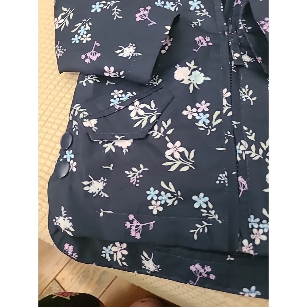 Koala Kids Floral Blue Jacket 9-12 Months Water Repellent Super!